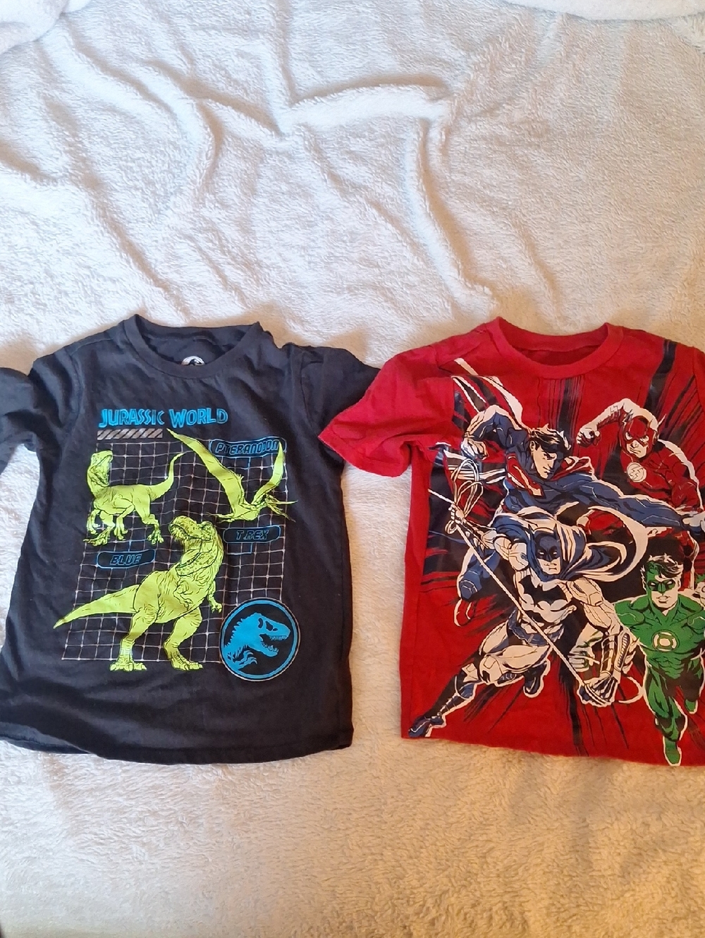 Boys Black Graphic Tee - Neon Green Dino Print